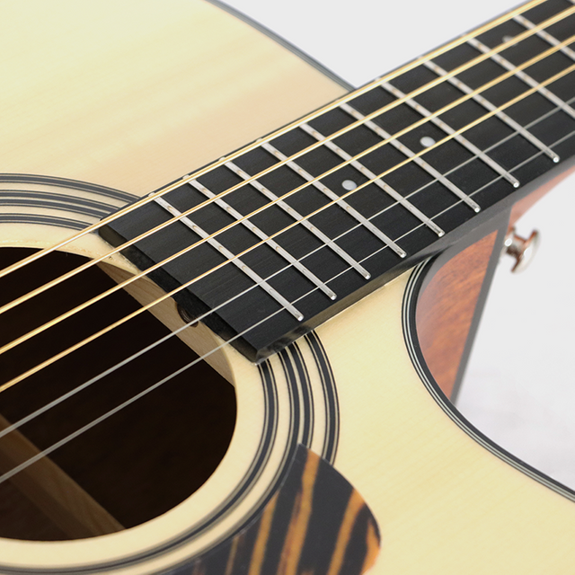 LUXARS LV-11 Guitarra acústica mate de 41' | Suministro constante | Tapa de abeto y caoba B&S | Trastes de extremo redondo de acero inoxidable + afinadores fundidos a presión