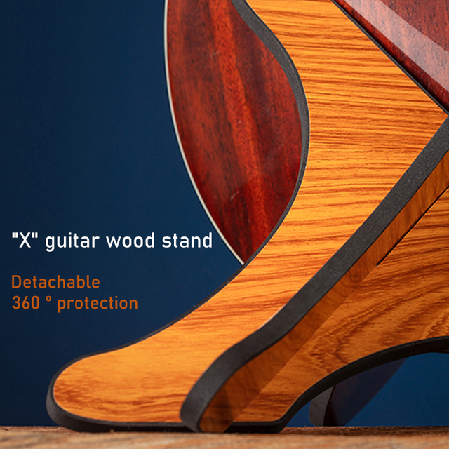 Accesorios para instrumentos musicales soporte plegable para guitarra de madera.