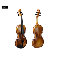 Venta al por mayor de violinistas profesionales, el mejor estudiante, rayas de tigre, violín, cara de abeto, parte trasera/lateral de arce con arcos de madera y ébano