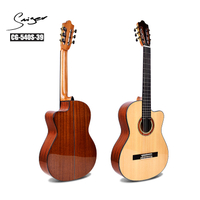 CG-540S-39 Guitarra acústica Smiger Classc Cutaway de nailon con tapa sólida