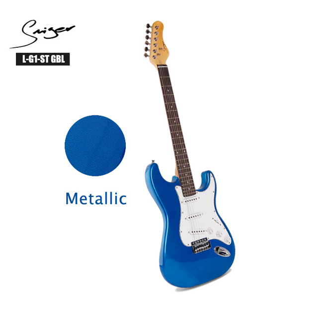 Guitarra eléctrica de 39 pulgadas, instrumento eléctrico sólido de tamaño completo para estudio de música, guitarra eléctrica ST