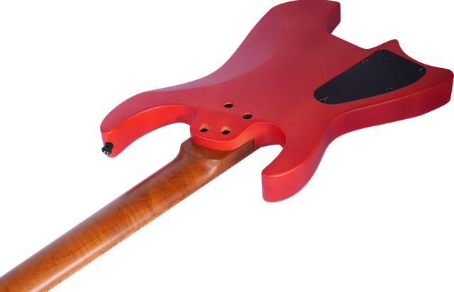 S-G63-7 Guitarra de 7 cuerdas sin cabeza ｜ Cuerpo de chapa de arce con flamado ｜ Cuello de arce asado y diapasón ｜ HH Alnico V Pickups w/24k macetas