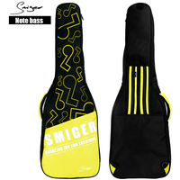 Venta al por mayor, mochila acolchada para guitarra acústica de 41 pulgadas, bolsa gruesa para concierto, funda suave para guitarra, funda acústica con cremallera para viaje